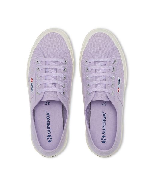Superga Purple Canvas Low Trainers