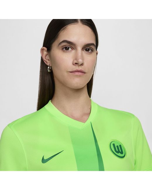 Nike Green Wolfsburg Home Shirt 2024 2025