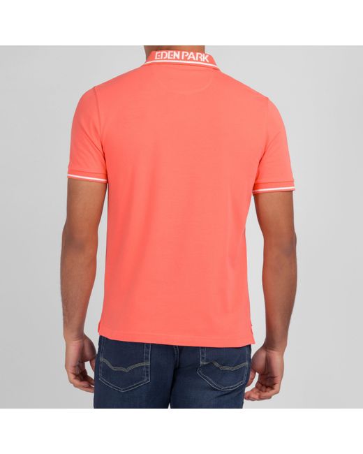 Eden Park Pink Short-Sleeved Polo Shirt for men