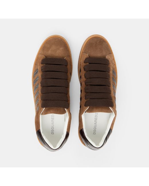 DSquared² Brown Low-Top Trainers for men