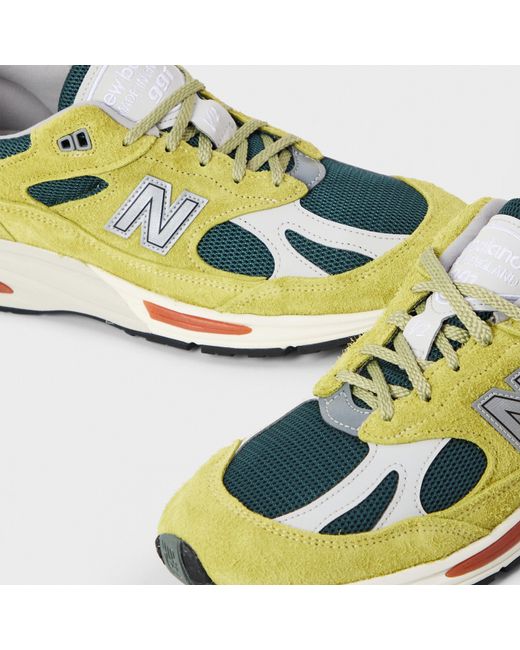 New Balance Green Nb 991V2 for men