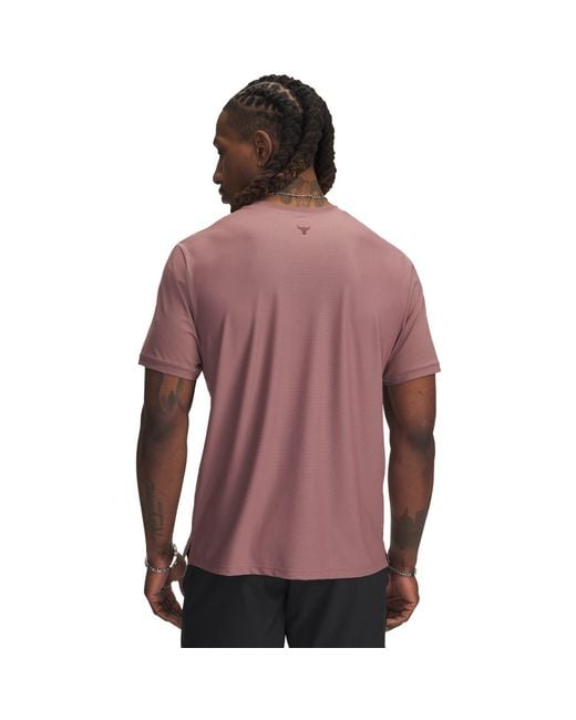 Under Armour Purple Pjt Rck Chill Ss for men