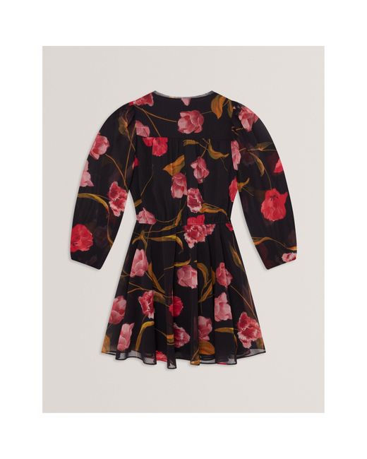 Ted Baker Red Long Sleeve Blouse