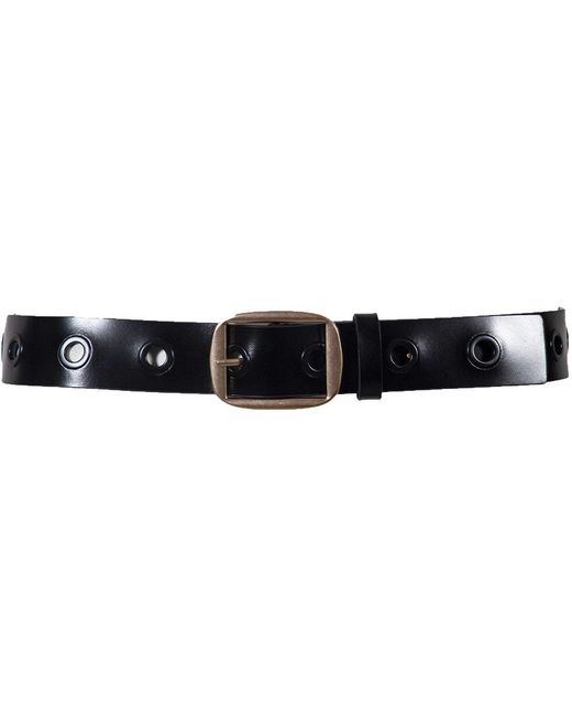 AllSaints Black 38Mm Eyelet Belt