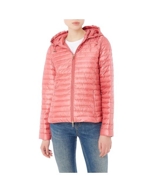 iBlues Pink Quilted Zip Parka