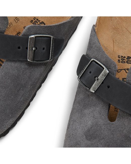 Birkenstock Brown Boston Suede for men