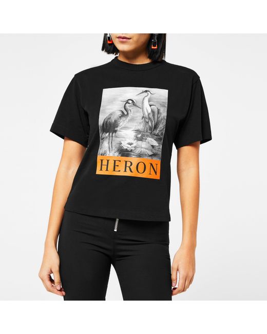 Heron Preston Black Print T-Shirt