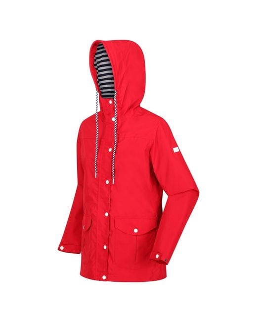 Regatta Red Bayarma Breathable Long Sleeve Waterproof Jacket