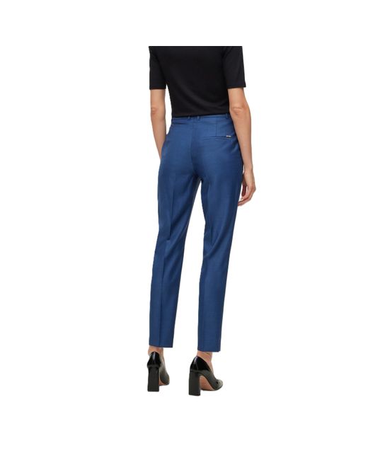 Boss Blue Tamata Cigarette Trousers