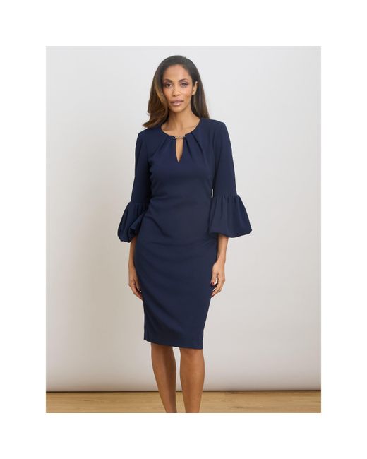 Gina Bacconi Blue Ivana Shift Dress
