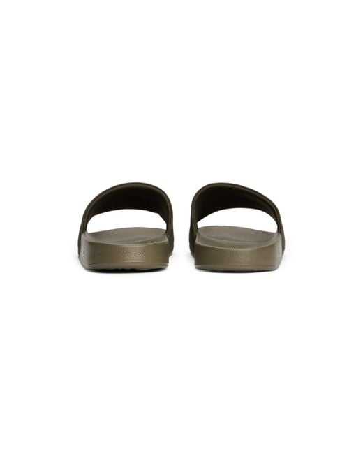 Tommy Hilfiger Green Slip-On Rubber Pool Sliders for men