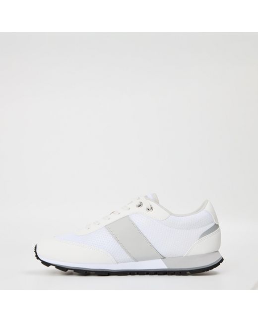 Boss White Parkour Low Trainers for men