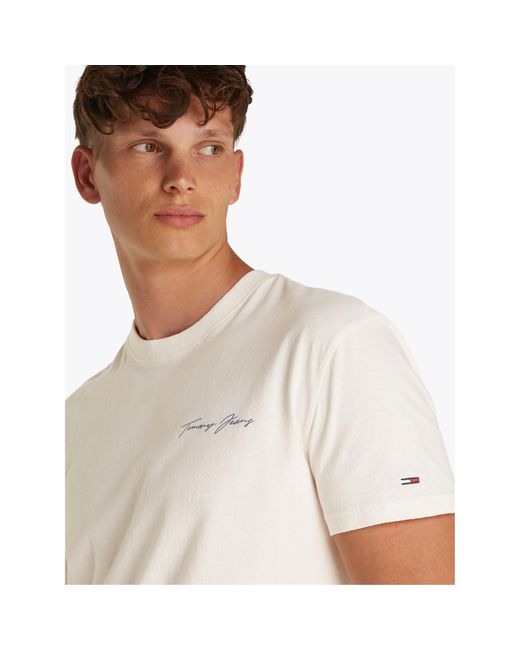 Tommy Hilfiger White Tjm Signature Sailing Short Sleeve T-Shirt for men