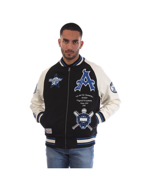 Avirex Black Springf Bomber Jacket for men