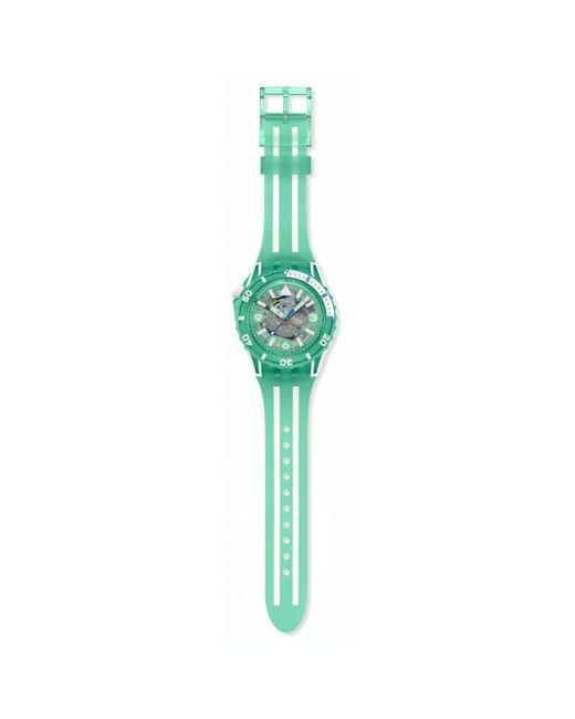 Swatch Green Scubaqua Analogue Quartz Watch for men