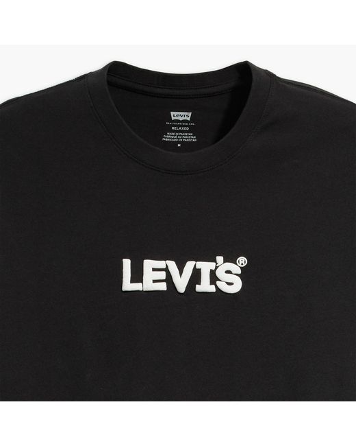 Levi's Black Varsity Circle T Shirt for men