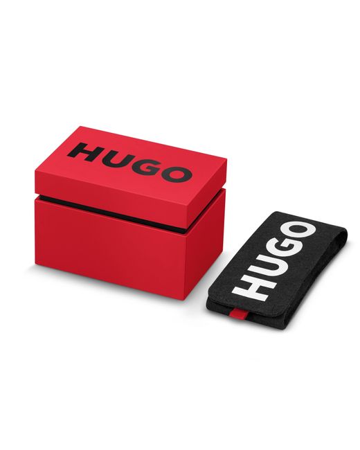 HUGO Metallic Fast 44Mm Multifunction Watch for men
