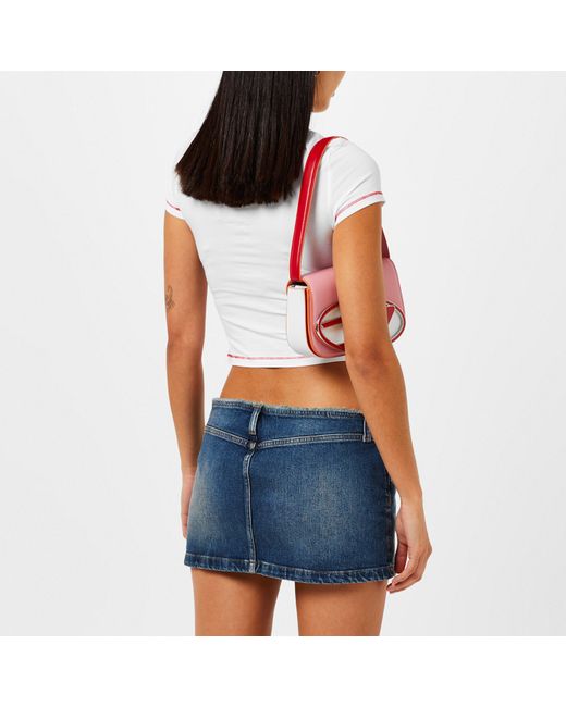 DIESEL White Dj Uftee-Maddie Crop T-Shirt