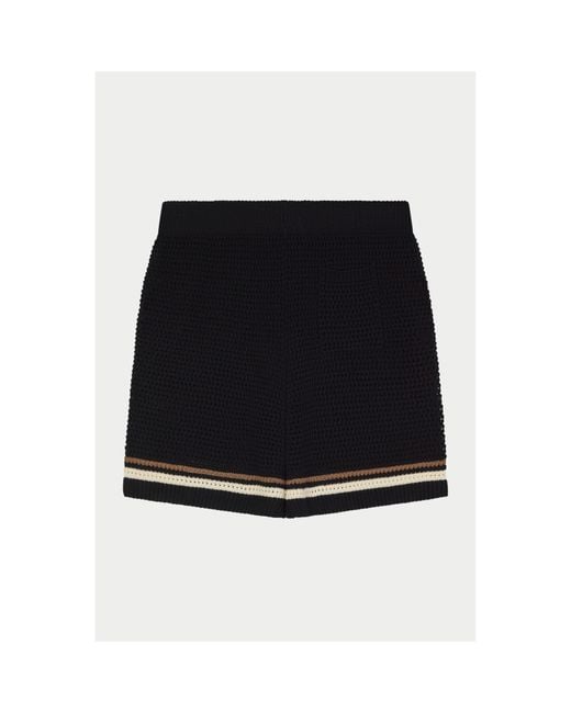 The Couture Club Black Woven Tracksuit Shorts for men