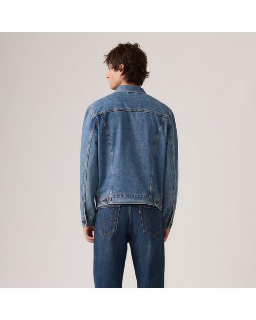 Levi's Blue Trucker Cotton Long Sleeve Denim Jacket for men