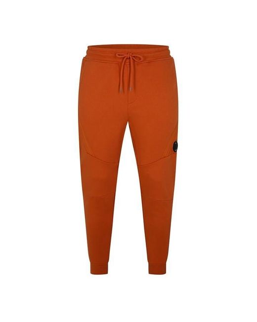 C P Company Orange Fleece Tapered joggers for men