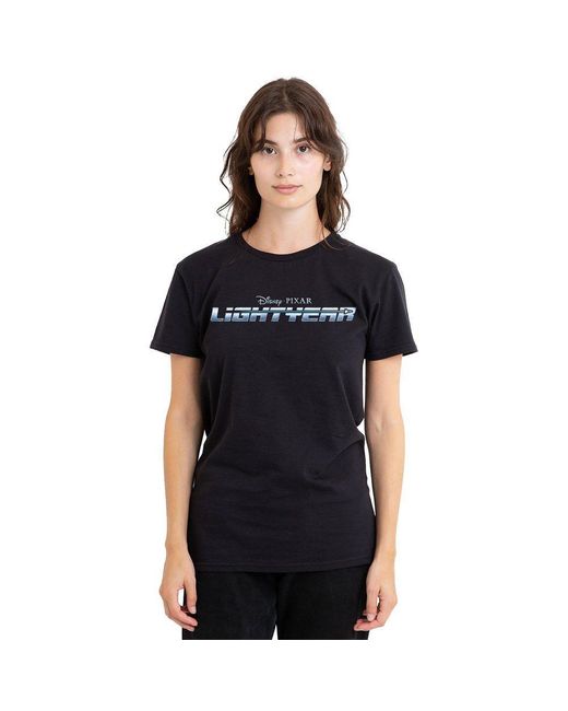 Disney Black Lightyear Logo T-Shirt