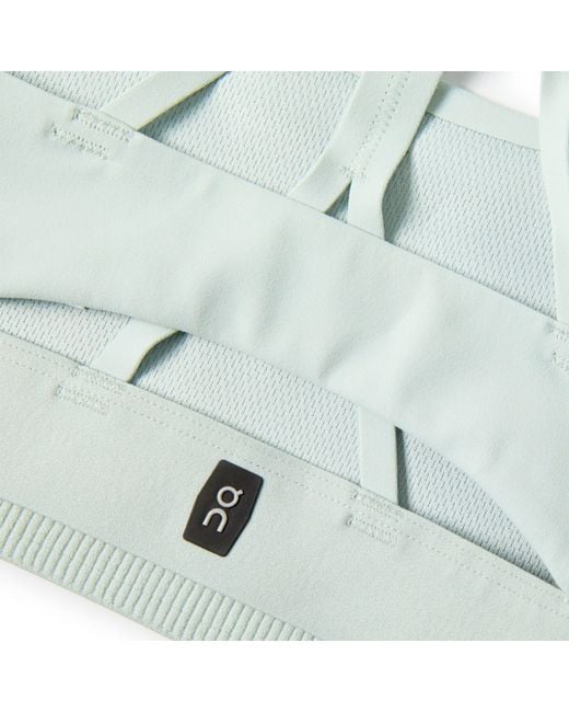 On Shoes Blue Medium Impact N Wired Sports Bra