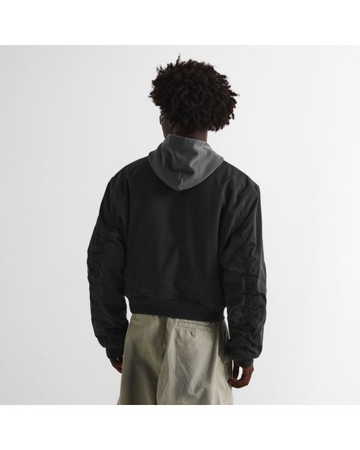 Balenciaga Black Bal Hooded Bmbr Sn63 for men