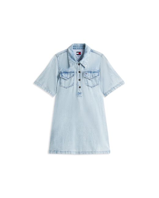 Tommy Hilfiger Blue Tj Denim A-Line Dress
