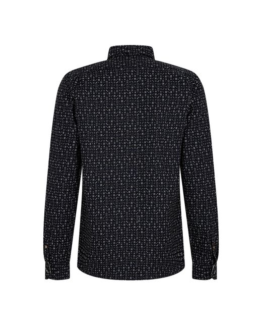 Paul Smith Blue Ps Dice Ls Shirt Sn61 for men