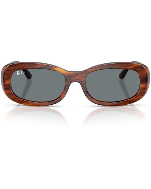 Ray-Ban Gray Rectangle Sunglasses
