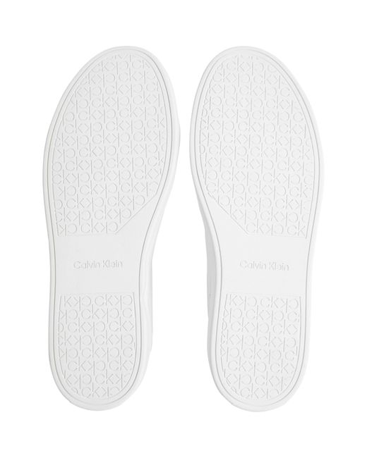 Calvin Klein White Low Court Trainers for men