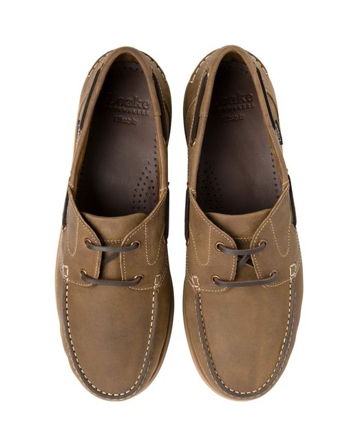 Loake Brown Boat Shoes for men
