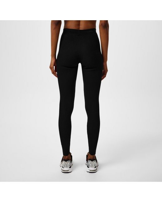 Fear Of God Black Ribbed Full Length Leggings
