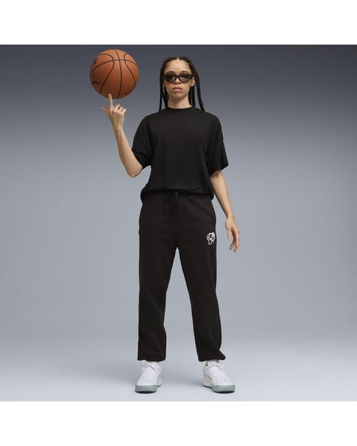 PUMA White Stewie 4 Basketball Trainers