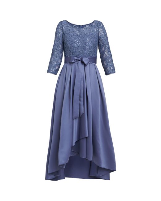 Gina Bacconi Blue Leona Sequin Lace Dress