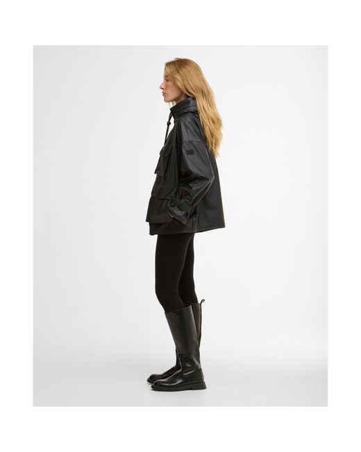 Barbour Black Rain Anorak Jacket