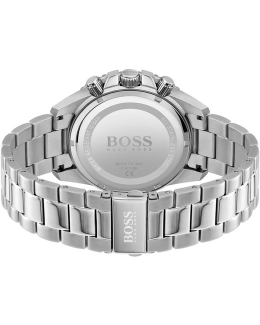 Boss Blue Gents Admiral Stainless Steel Mesh Strap Watch for men