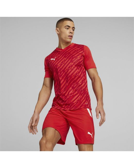 PUMA Red Short-Sleeve Performance T-Shirt for men