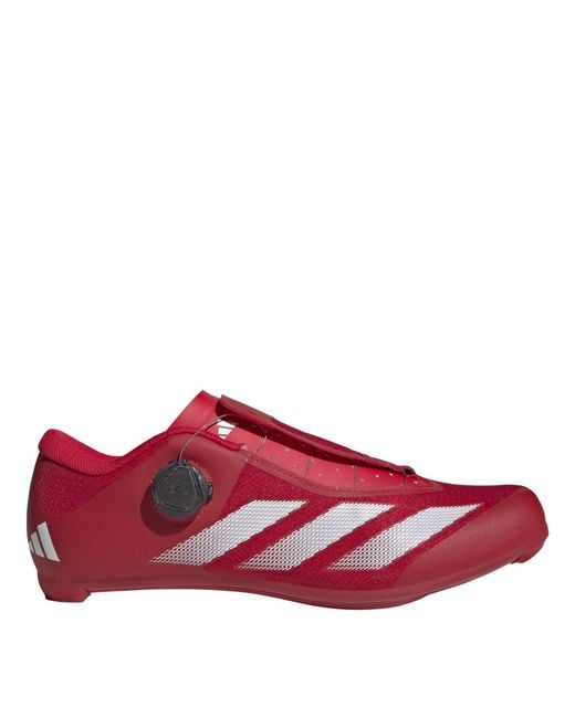 Adidas Red Tempo Stripes Boa Road Cycling Shoes for men