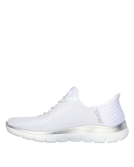 Skechers White Slip-Ins: Summits
