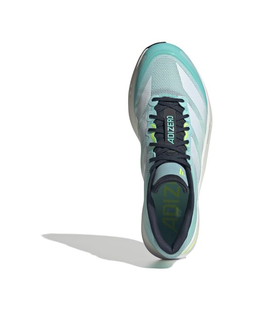 Adidas Green Adizero Boston 13 Road Running Shoes for men