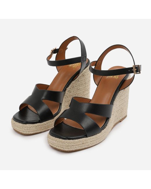 Where's That From Metallic Pu Wide-Fit Pu Sansa Wedge Shoes