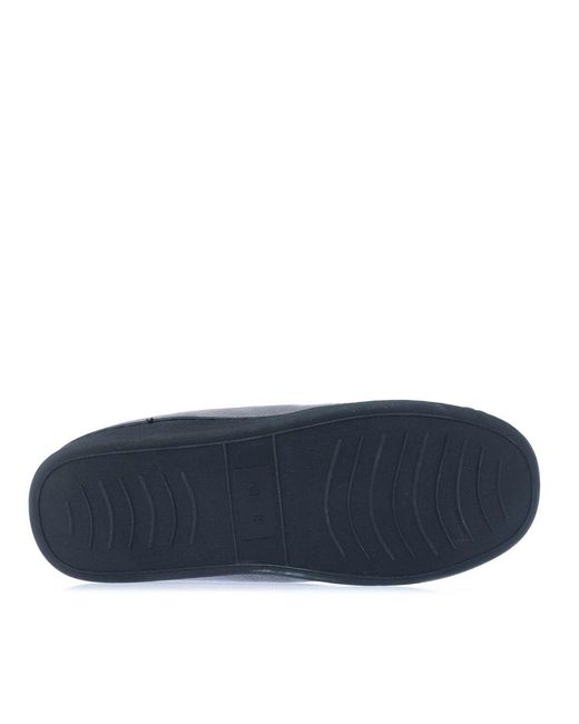 Lyle & Scott Blue Aspen Moccasin Slipper for men