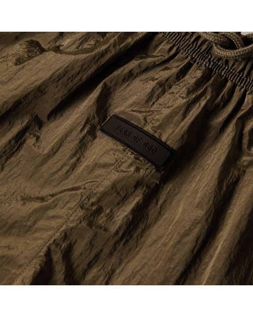 Fear Of God Green Adults Fleece Jogger Shorts