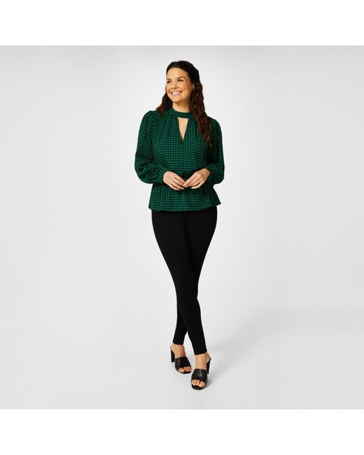 Biba Green Textured Blouse