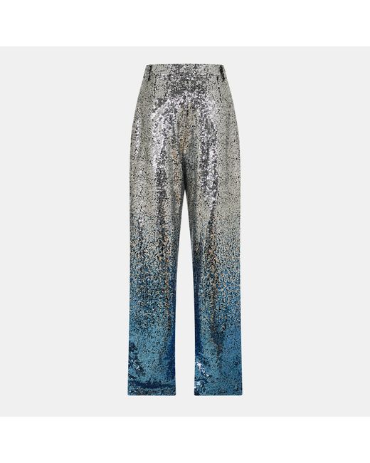 Amy Lynn Gray Straight Leg Trousers