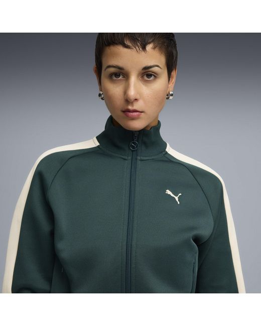 PUMA Green T7 Track Jacket