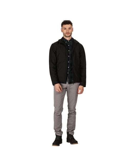Regatta Black Octagon Ii Printable 3 Layer Jacket for men