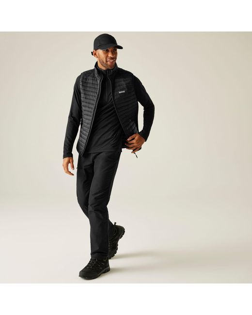 Regatta Black Andreson Hybrid Water-Repellent Bodywarmer for men